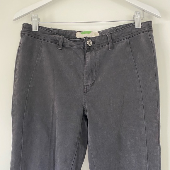 Anthropologie Dark Gray Buttoned Hem Utility Pants - Picture 5 of 11